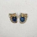 CHLOÉ CHLOE - Blue C Clip Earrings - ALE PARIS Luxury Vintage