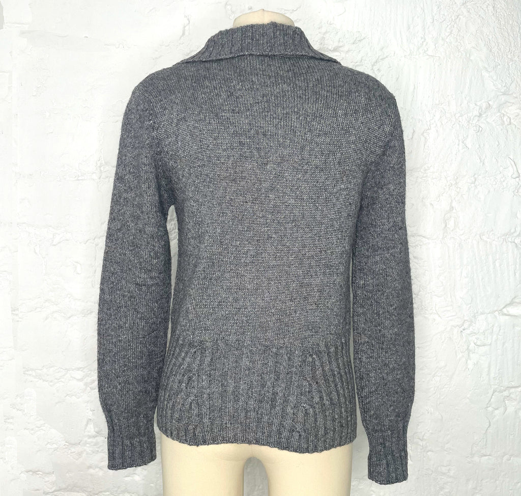 CERRUTI 1881 CERRUTI - 1881 Grey Wool Cardigan - ALE PARIS Luxury Vintage