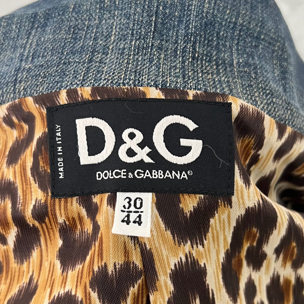 DOLCE GABANNA DOLCE & GABANNA - Blue Wool Tweed And Denim Set - ALE PARIS Luxury Vintage