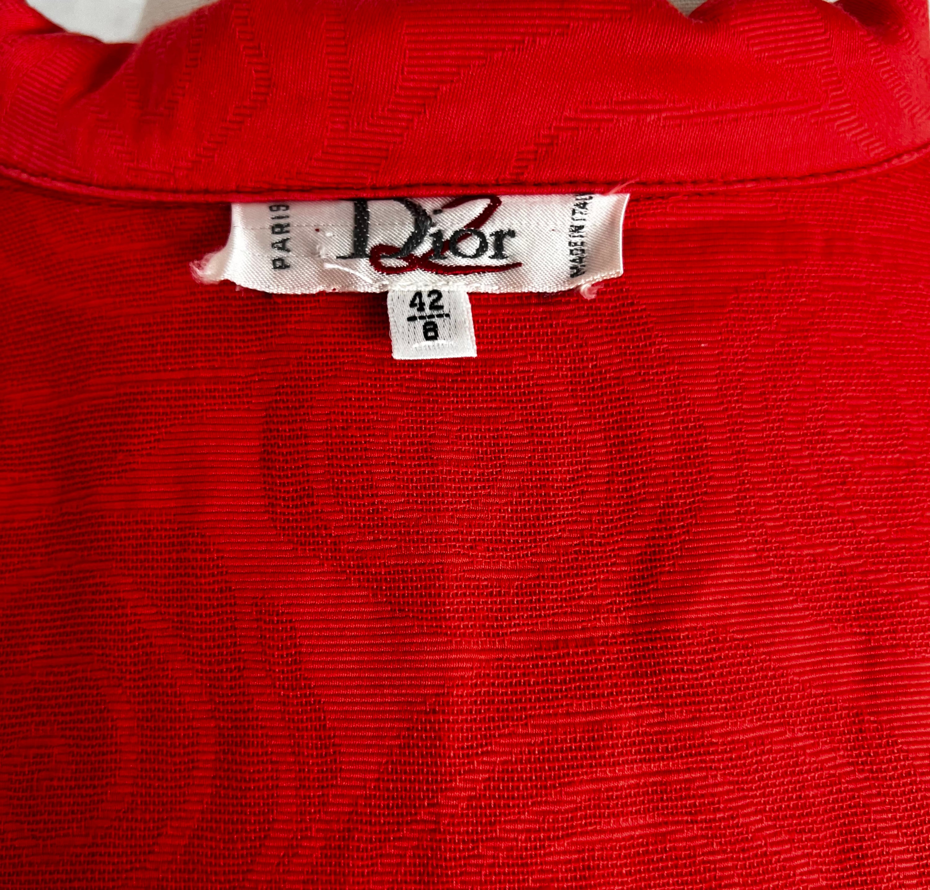 CHRISTIAN DIOR CHRISTIAN DIOR - Pink Cropped Jacket With Floral Embroideries - ALE PARIS Luxury Vintage