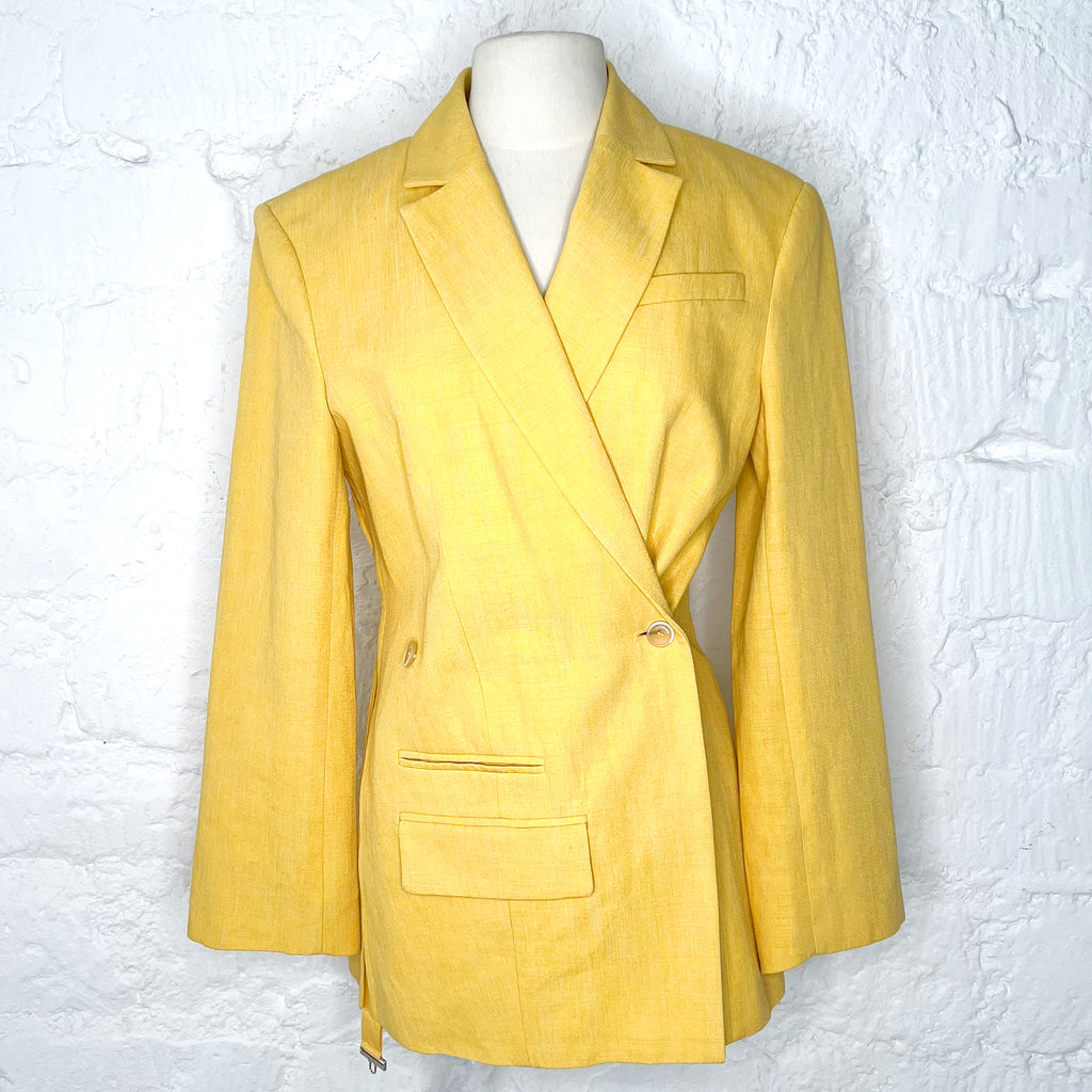 JACQUEMUS JACQUEMUS - Cross Blazer With Asymmetrical Design - ALE PARIS Luxury Vintage