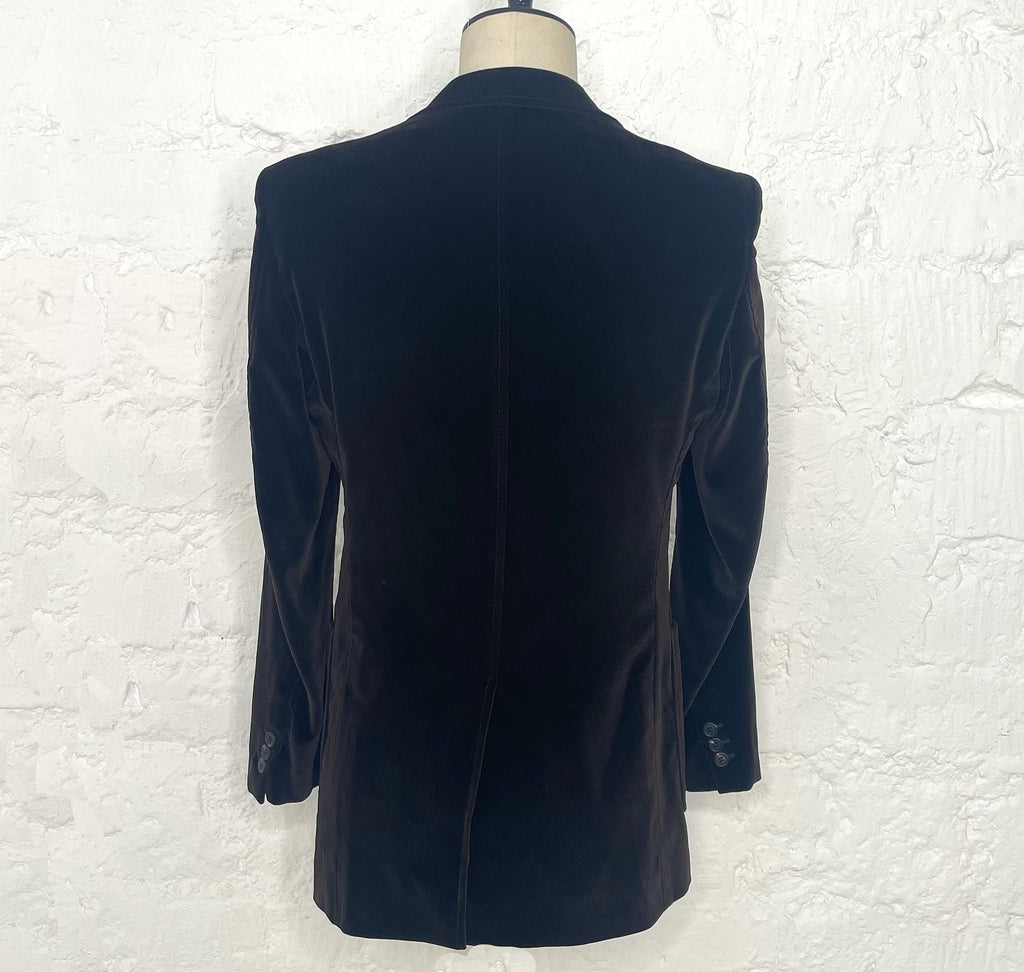 PRADA PRADA - Dark Brown Velvet Jacket - ALE PARIS Luxury Vintage