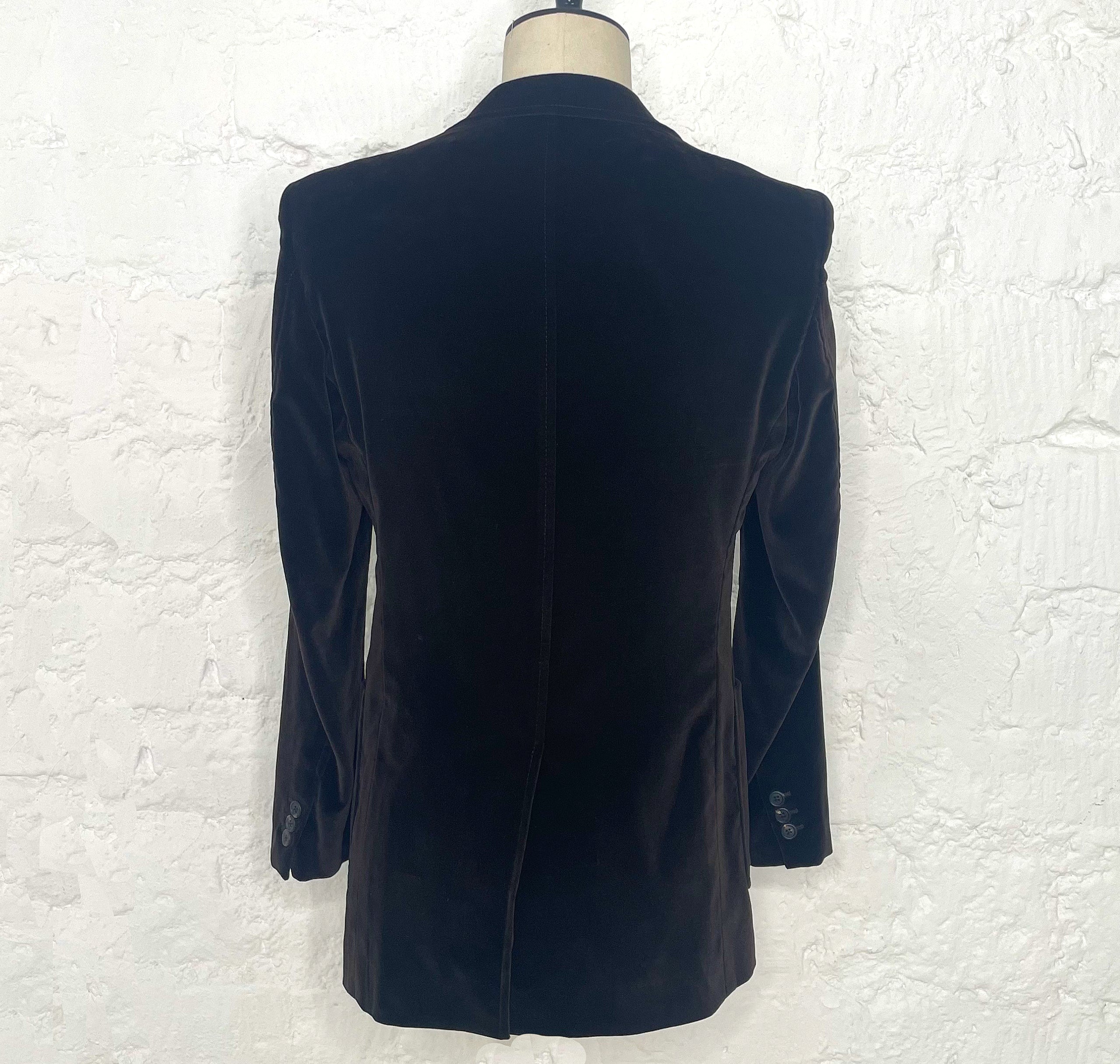 PRADA PRADA - Dark Brown Velvet Jacket - ALE PARIS Luxury Vintage