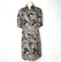 FERRAGAMO FERRAGAMO - Animal Printed Shirt Dress - ALE PARIS Luxury Vintage
