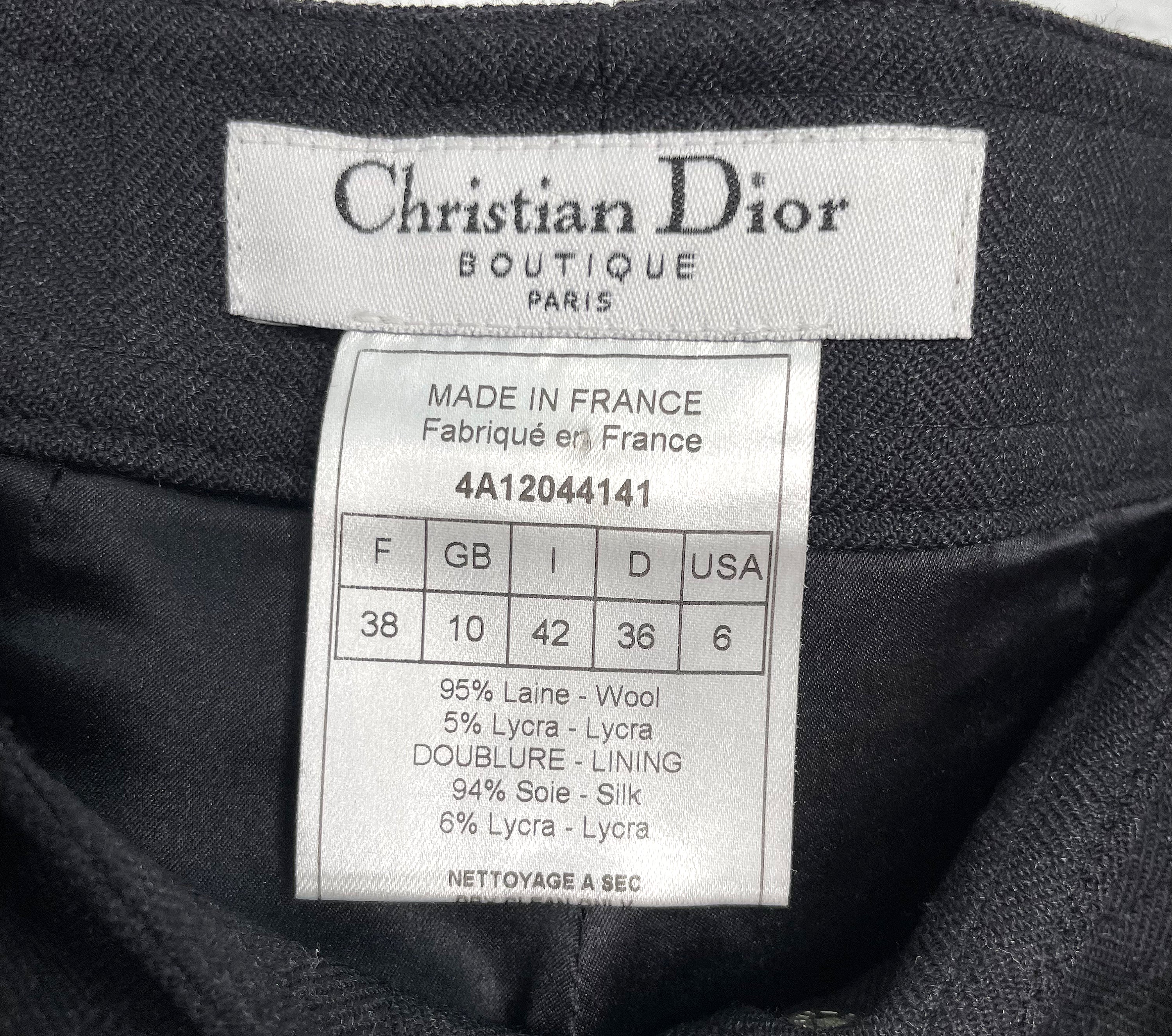 CHRISTIAN DIOR CHRISTIAN DIOR -  Low Waisted Denim Black Skirt - ALE PARIS Luxury Vintage