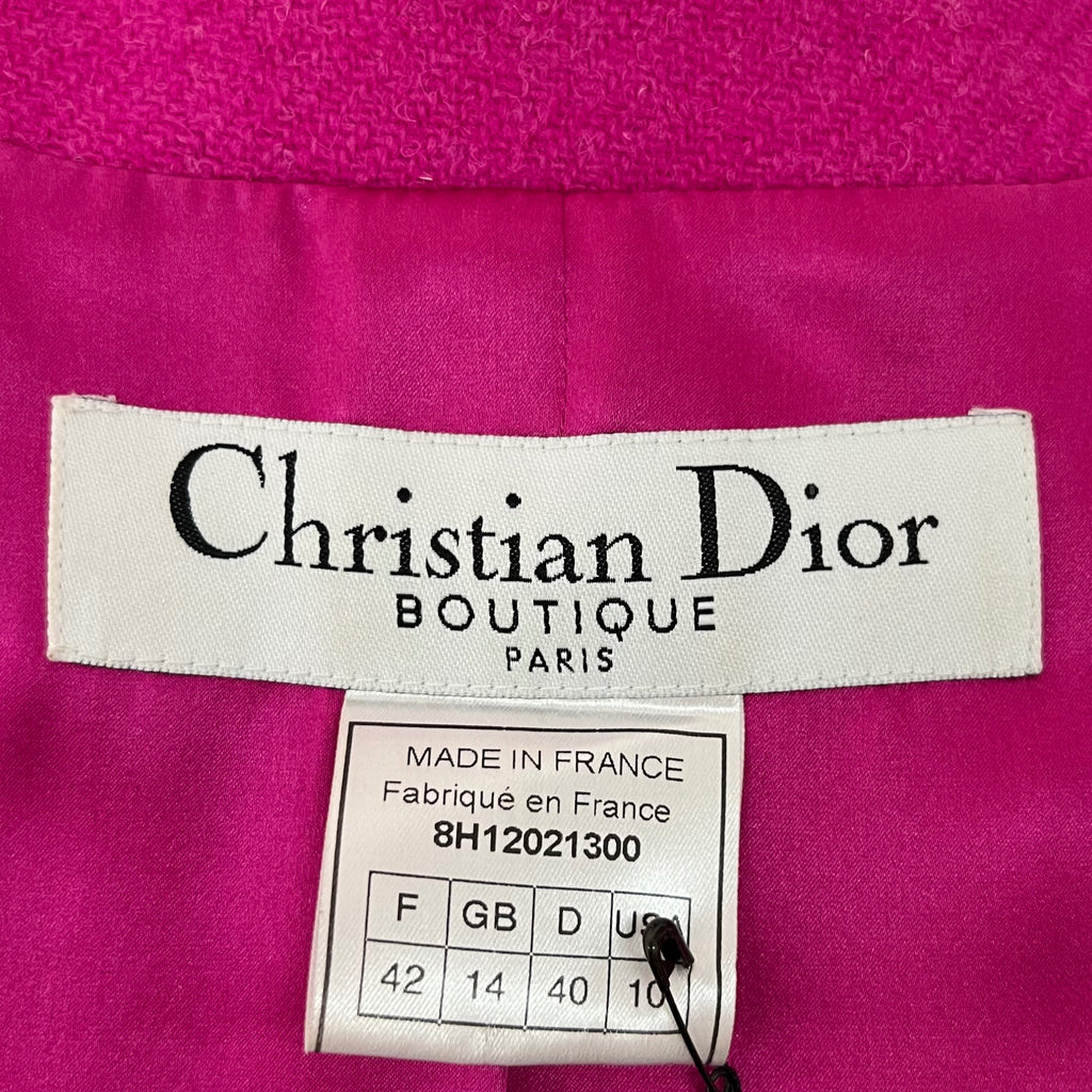 CHRISTIAN DIOR CHRISTIAN DIOR - Pink Bar Jacket - ALE PARIS Luxury Vintage