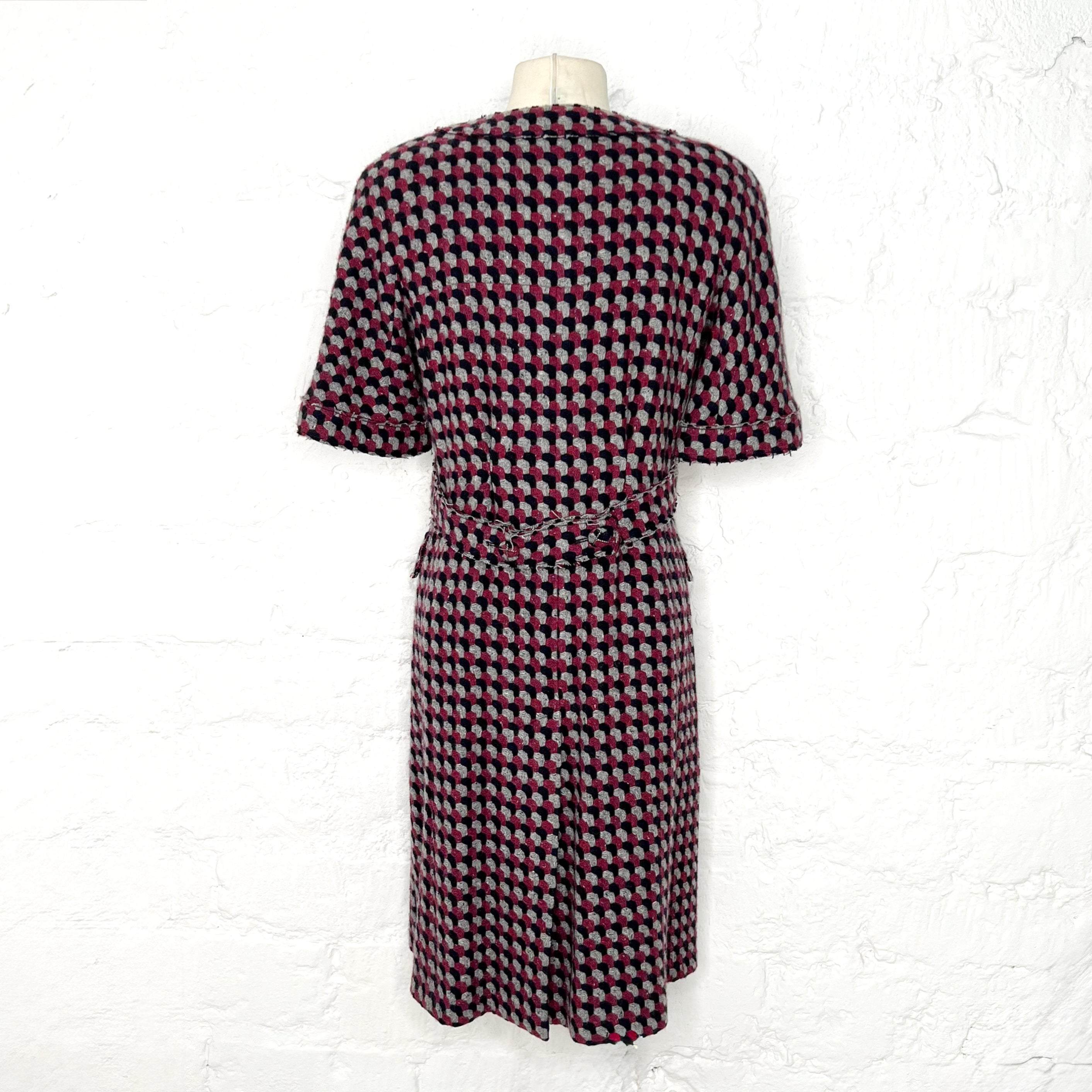 CHANEL - Cashmere purple dress - coat - ALE PARIS Luxury Vintage