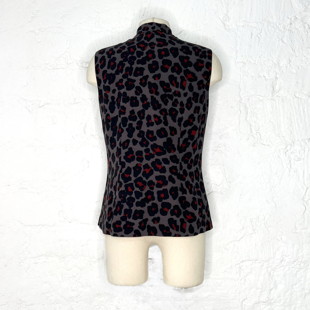 CHRISTIAN DIOR CHRISTIAN DIOR - Leopard Print Asymmetrical Top - ALE PARIS Luxury Vintage
