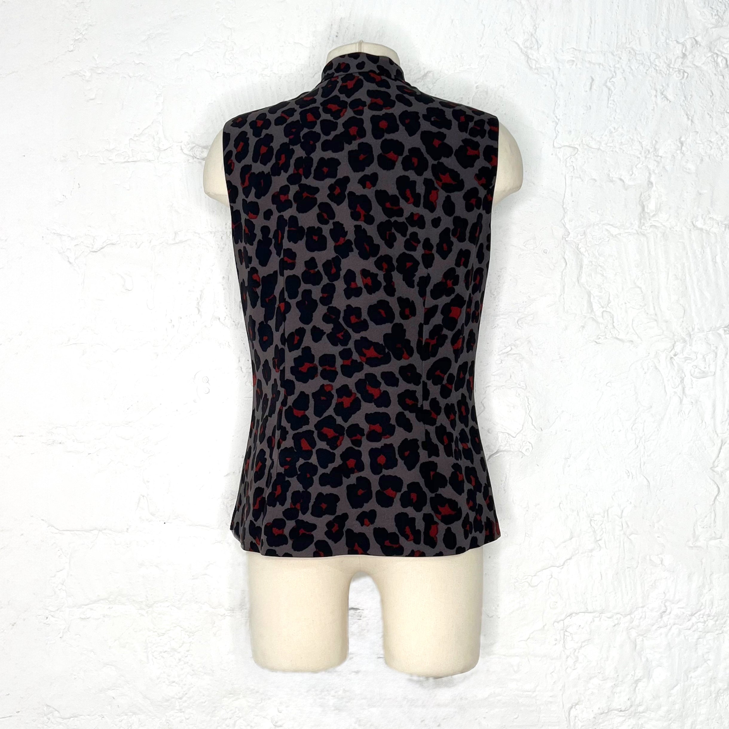 CHRISTIAN DIOR CHRISTIAN DIOR - Leopard Print Asymmetrical Top - ALE PARIS Luxury Vintage
