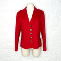 CHRISTIAN DIOR CHRISTIAN DIOR - Red Wool Blazer - ALE PARIS Luxury Vintage