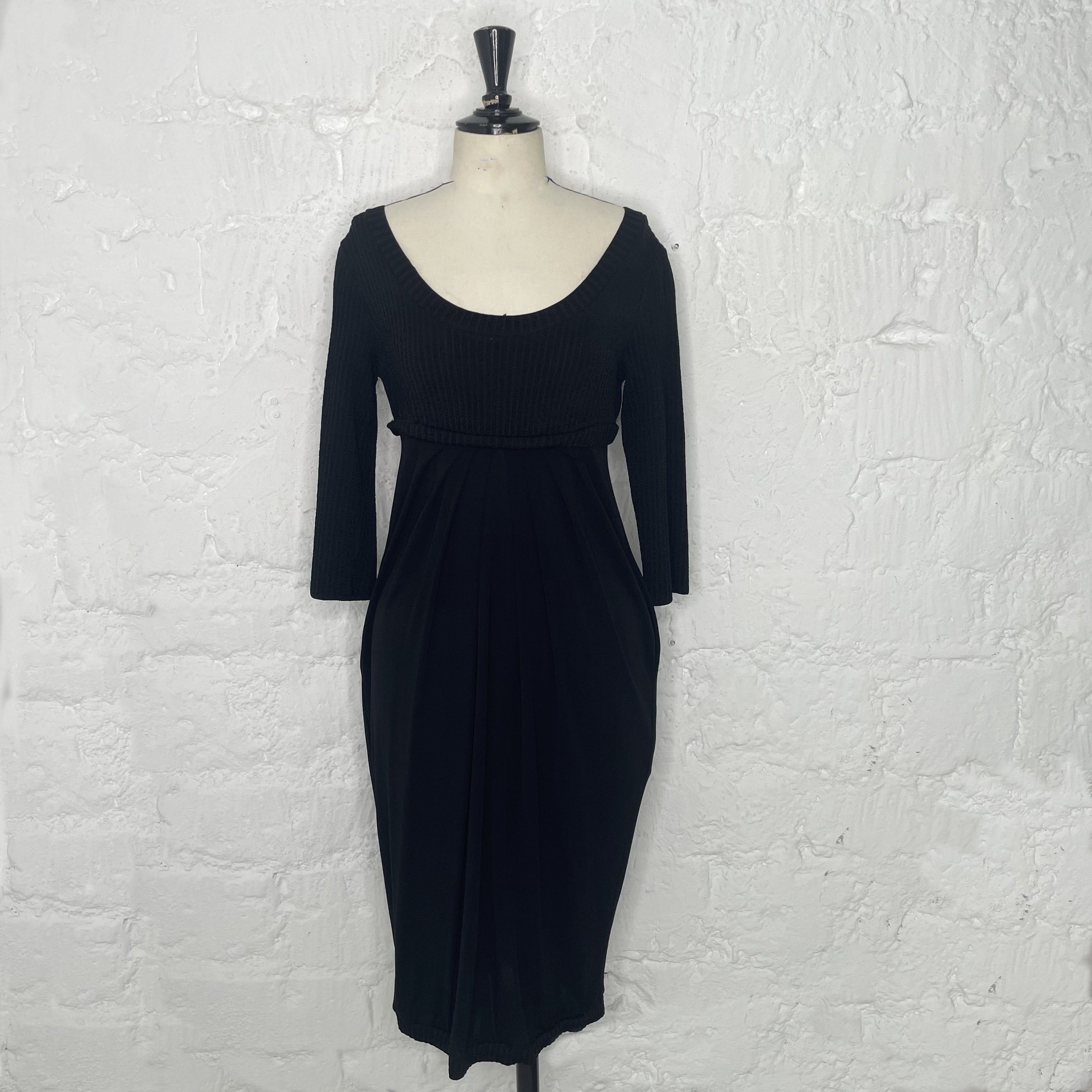 JEAN PAUL GAULTIER JEAN PAUL GAULTIER - Mid Length Black Dress - ALE PARIS Luxury Vintage
