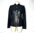 CHRISTIAN DIOR CHRISTIAN DIOR - Black Lurex Leather Jacket - ALE PARIS Luxury Vintage