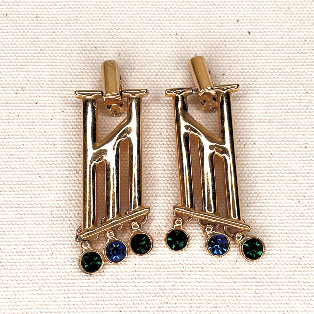 GUY LAROCHE GUY LAROCHE - Pendant Clip Earrings - ALE PARIS Luxury Vintage