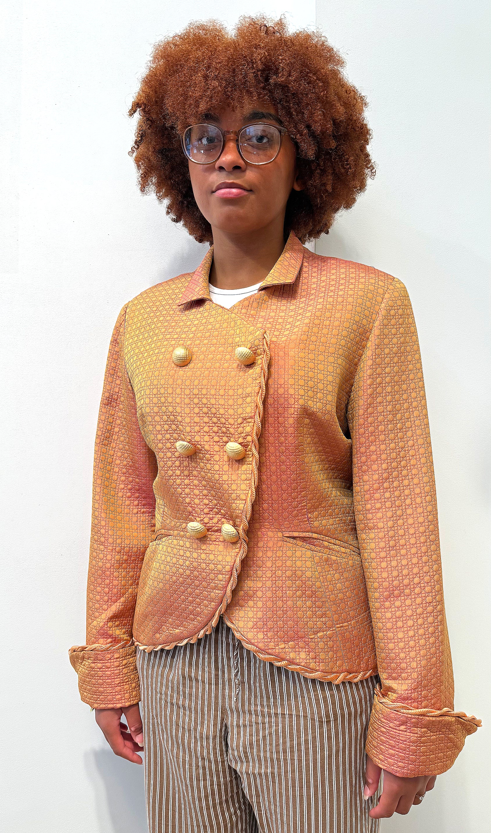 CHRISTIAN DIOR CHRISTIAN DIOR - Orange Silk Set - ALE PARIS Luxury Vintage