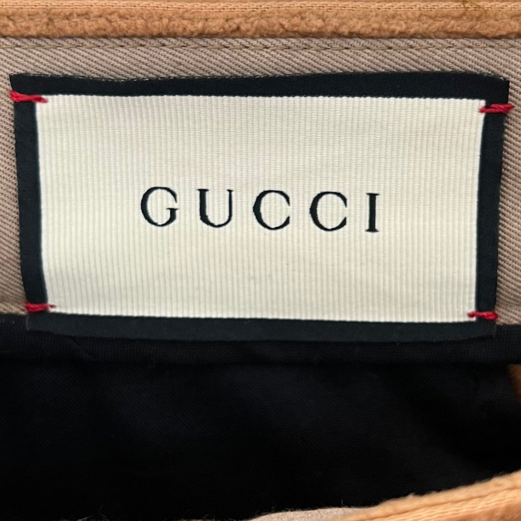 GUCCI GUCCI - Caramello Wide Leg Trousers - ALE PARIS Luxury Vintage