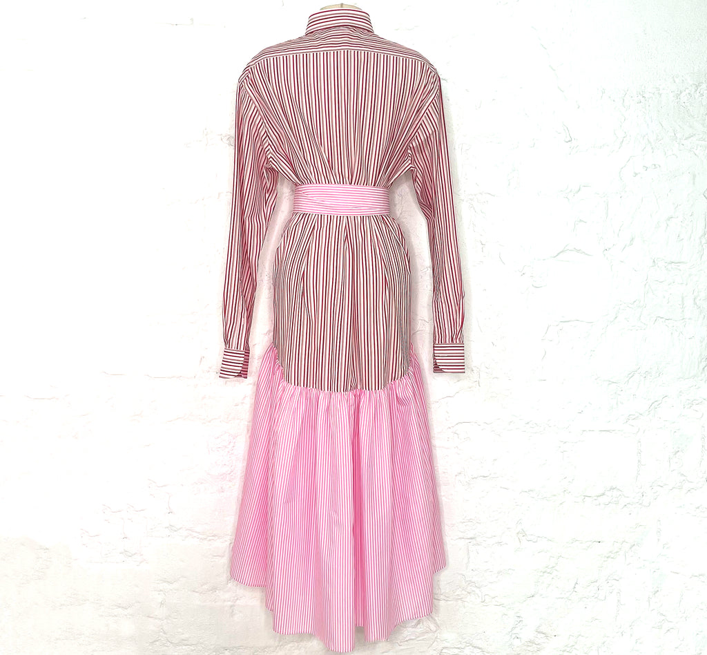 ALE PARIS ALE PARIS - Red And Pink Shirt Dress - ALE PARIS Luxury Vintage