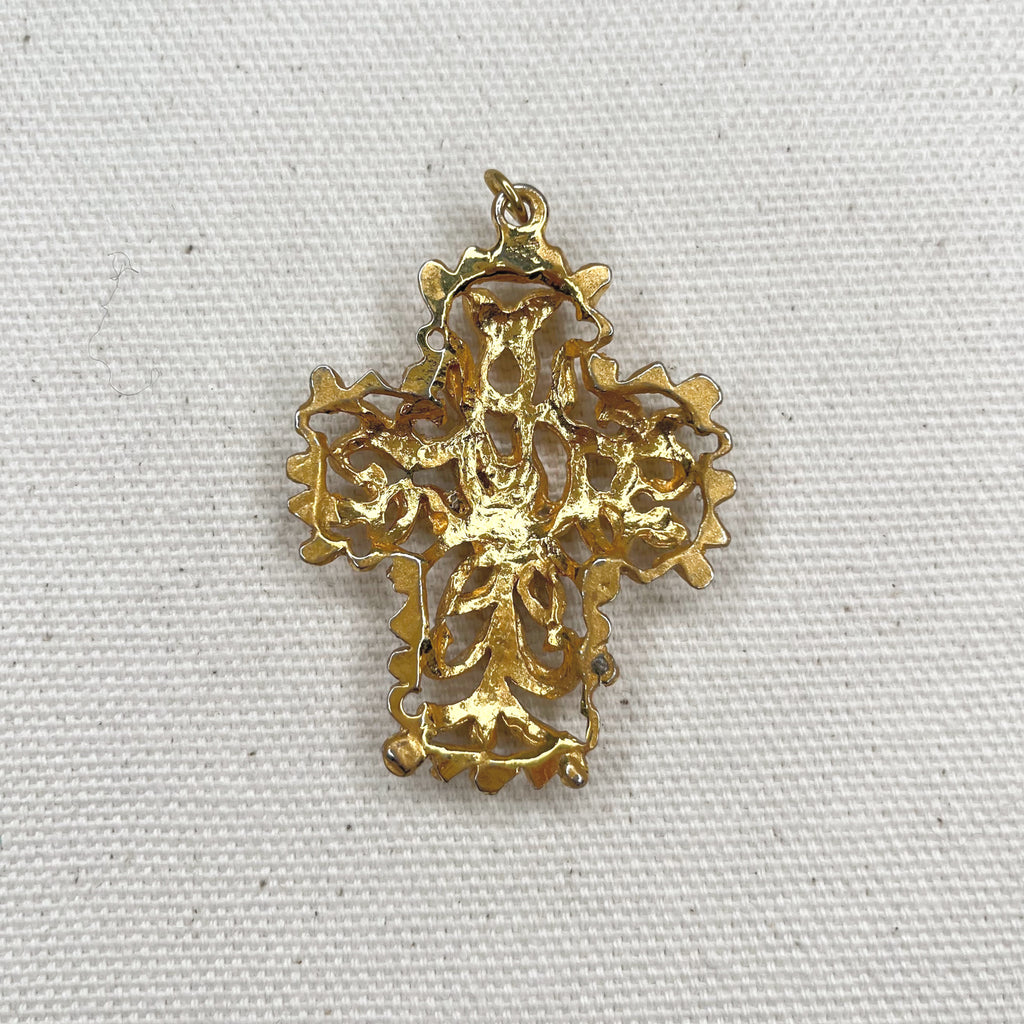 CHRISTIAN LACROIX CHRISTIAN LACROIX - Shinning Cross Pendant - ALE PARIS Luxury Vintage