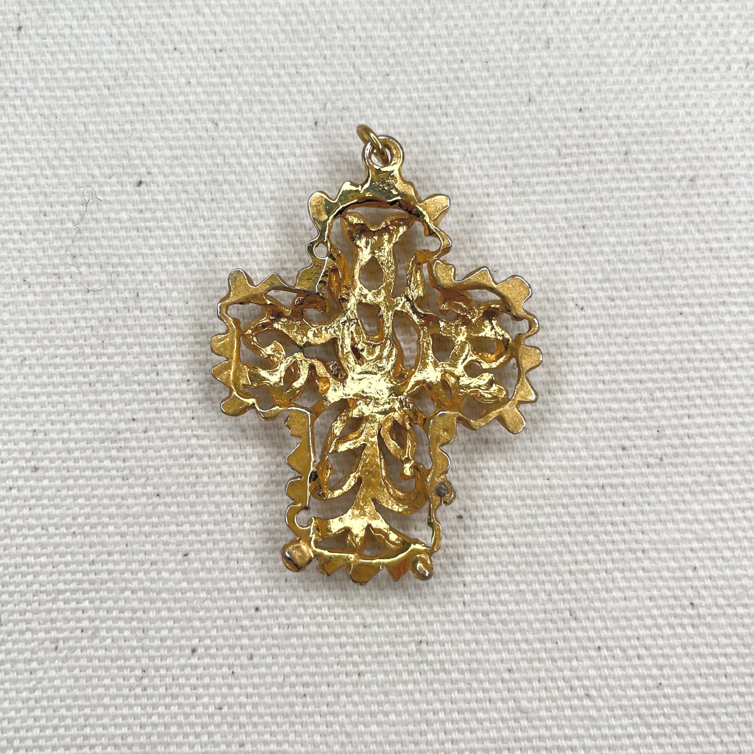 CHRISTIAN LACROIX CHRISTIAN LACROIX - Shinning Cross Pendant - ALE PARIS Luxury Vintage