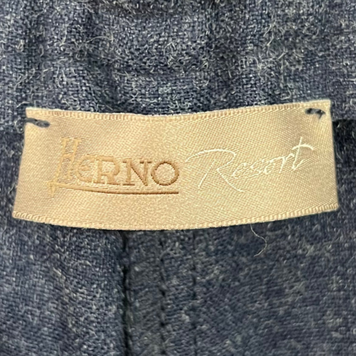 HERNO RESORT HERNO - Resort Navy Wide Leg Trousers - ALE PARIS Luxury Vintage