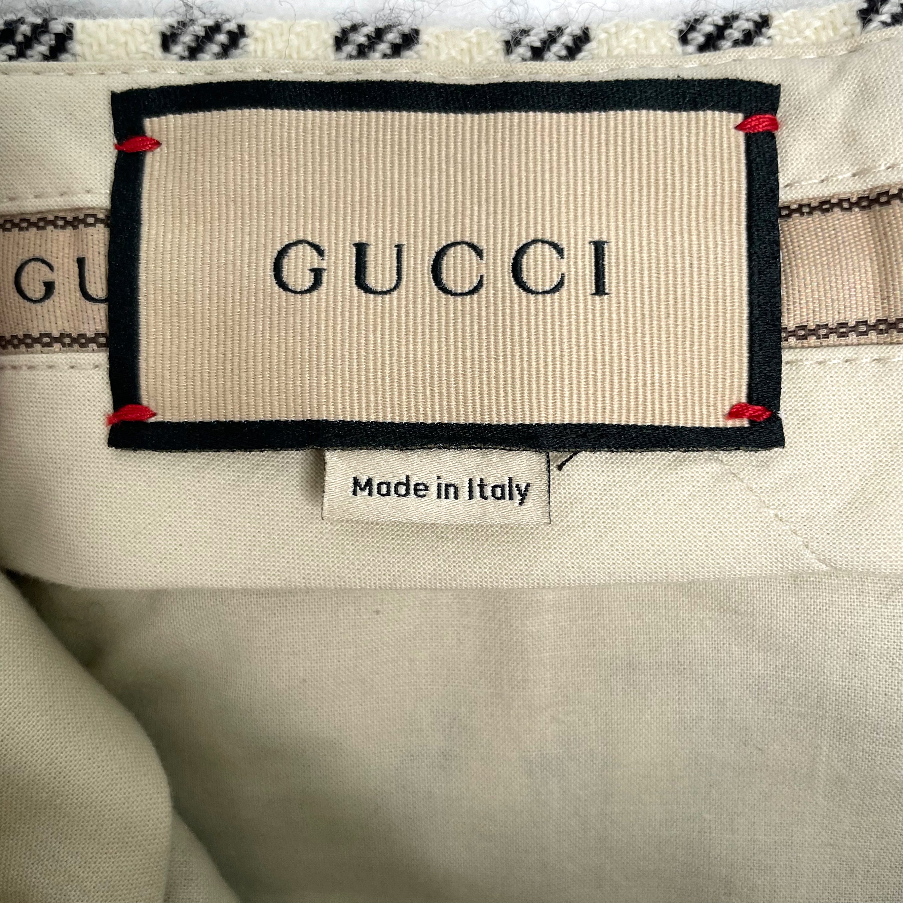 GUCCI GUCCI - Black And White Vichy Pants - ALE PARIS Luxury Vintage