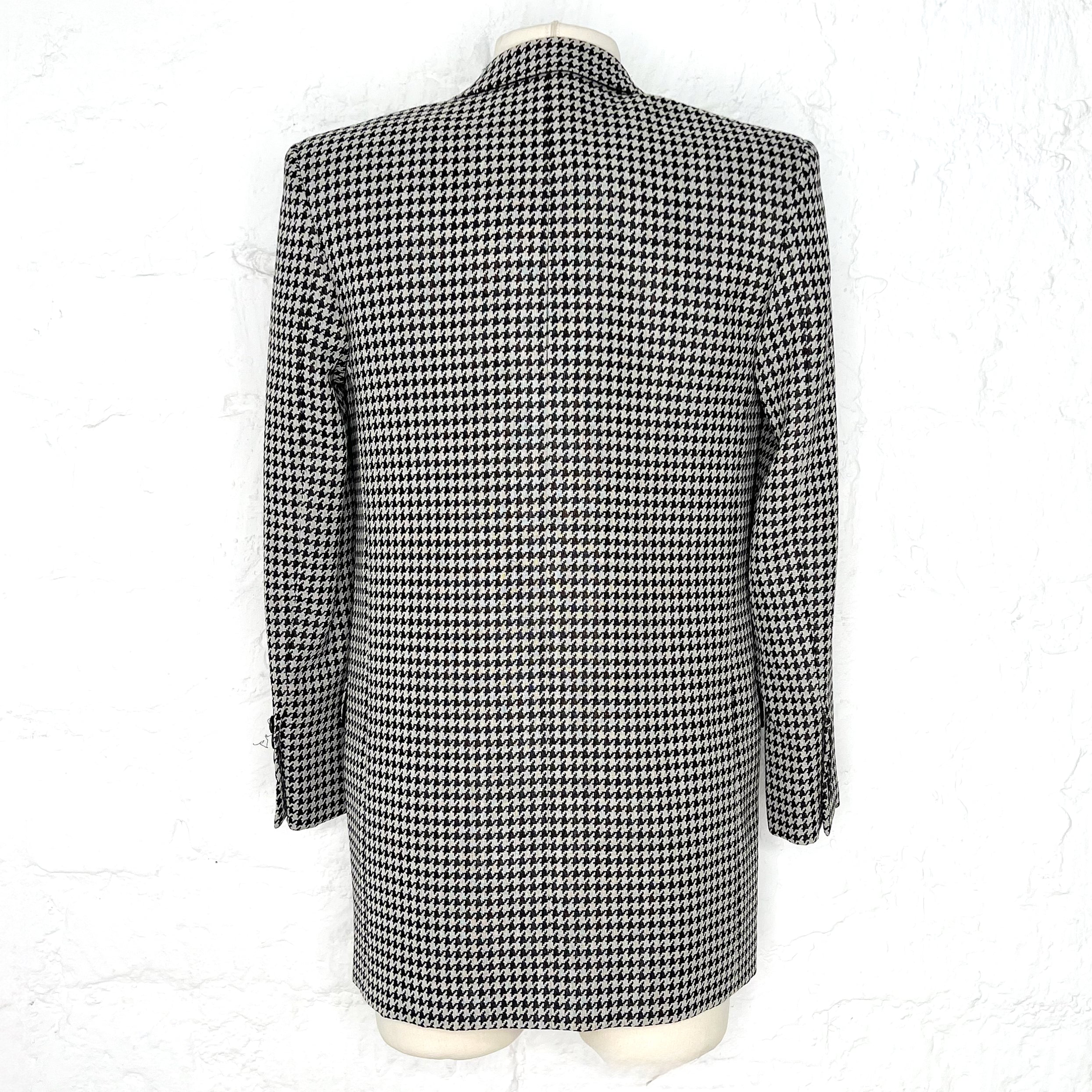 YVES SAINT LAURENT YVES SAINT LAURENT  - S/S 2014 Houndstooth Blazer - ALE PARIS Luxury Vintage