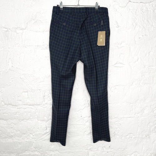 Burberry BURBERRY - Blue And Green Vichy Pants - ALE PARIS Luxury Vintage