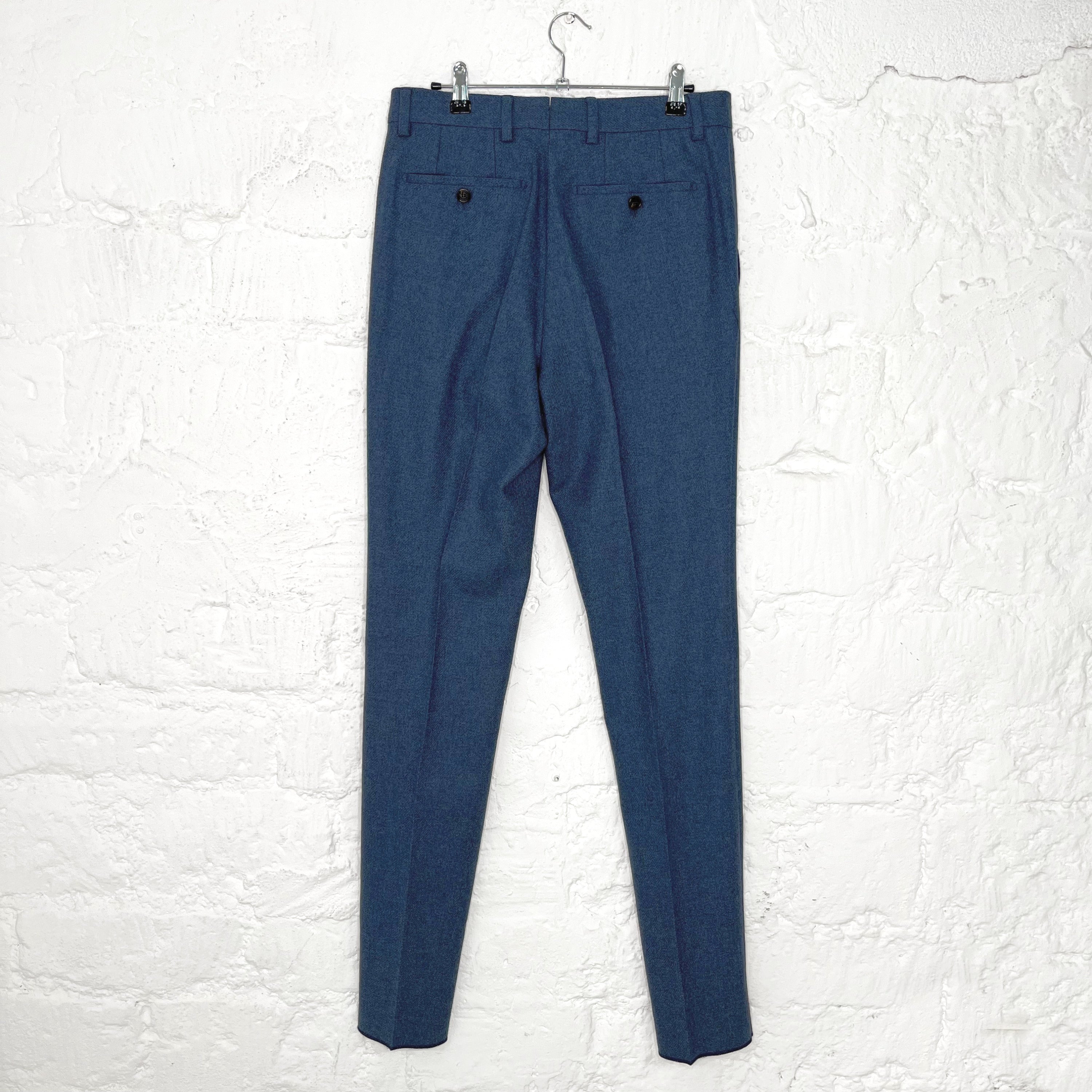 BURBERRY BURBERRY - Blue Wool Pants - ALE PARIS Luxury Vintage