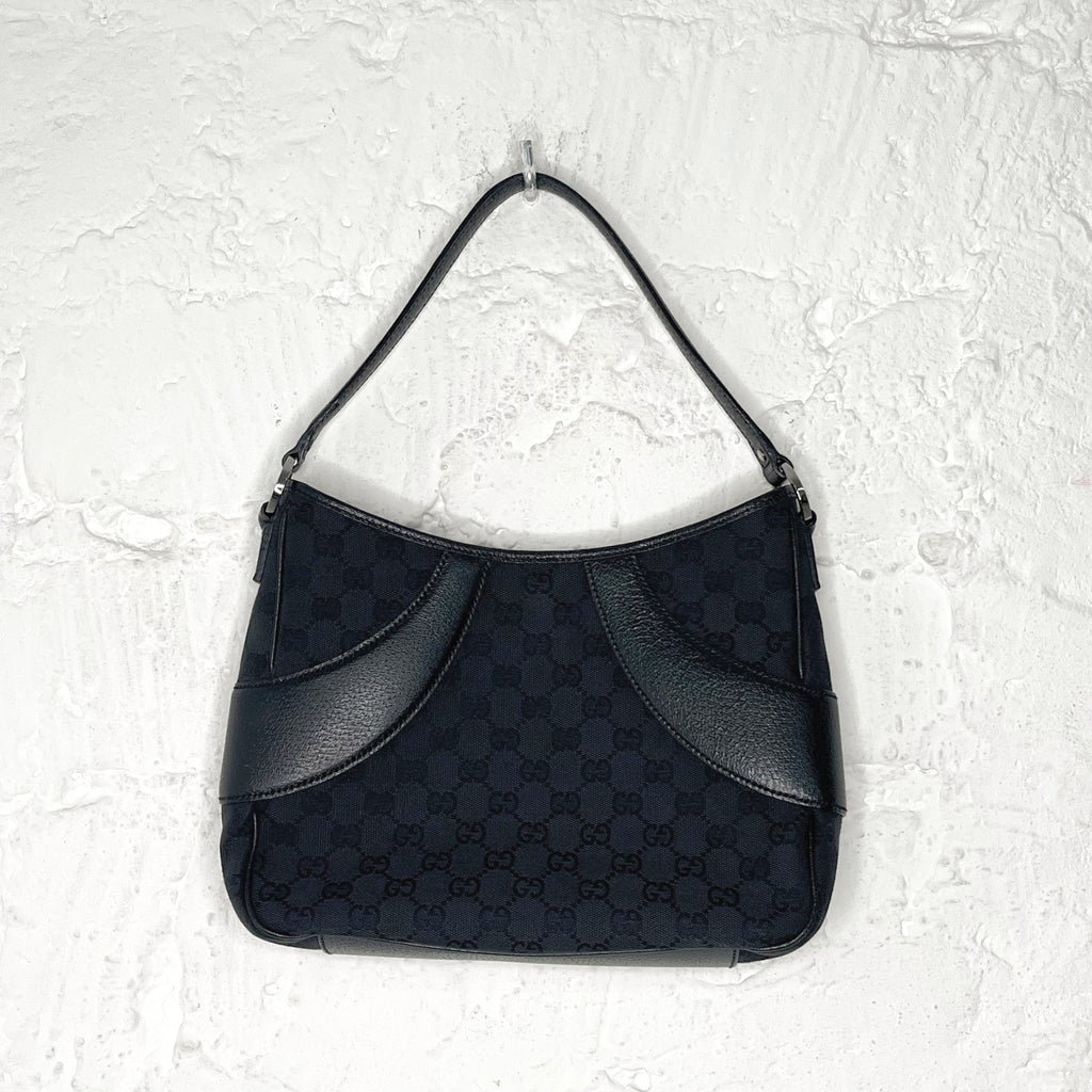 GUCCI GUCCI - Black Hobo Bag - ALE PARIS Luxury Vintage