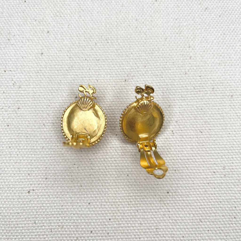 Karl LAGERFELD KARL LAGERFELD - Round Clip Earring - ALE PARIS Luxury Vintage