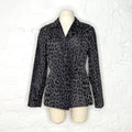 CHRISTIAN DIOR - Grey unlined silk animalier print bar blazer - ALE PARIS Luxury Vintage