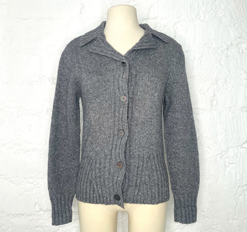 CERRUTI 1881 CERRUTI - 1881 Grey Wool Cardigan - ALE PARIS Luxury Vintage