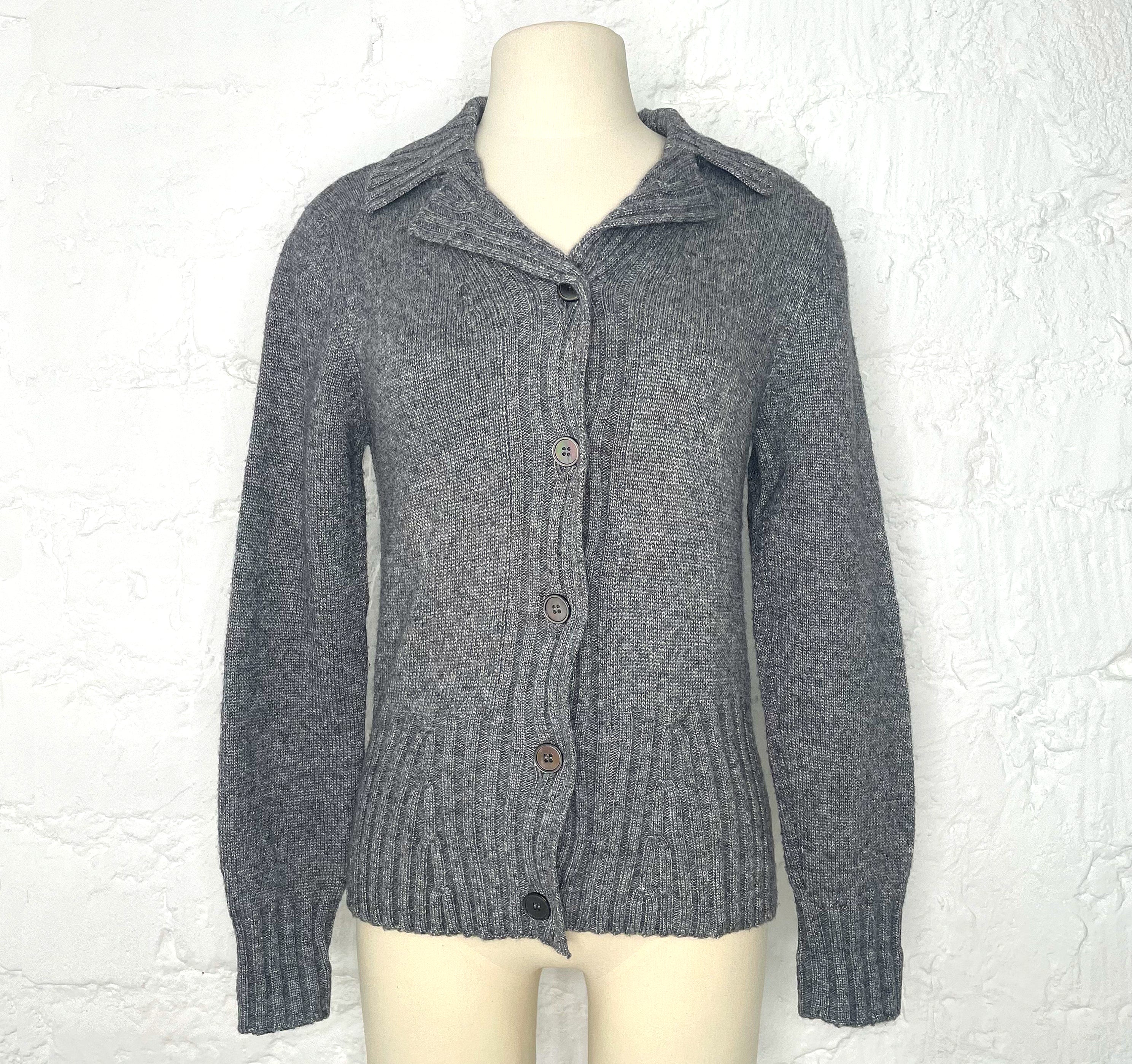 CERRUTI 1881 CERRUTI - 1881 Grey Wool Cardigan - ALE PARIS Luxury Vintage