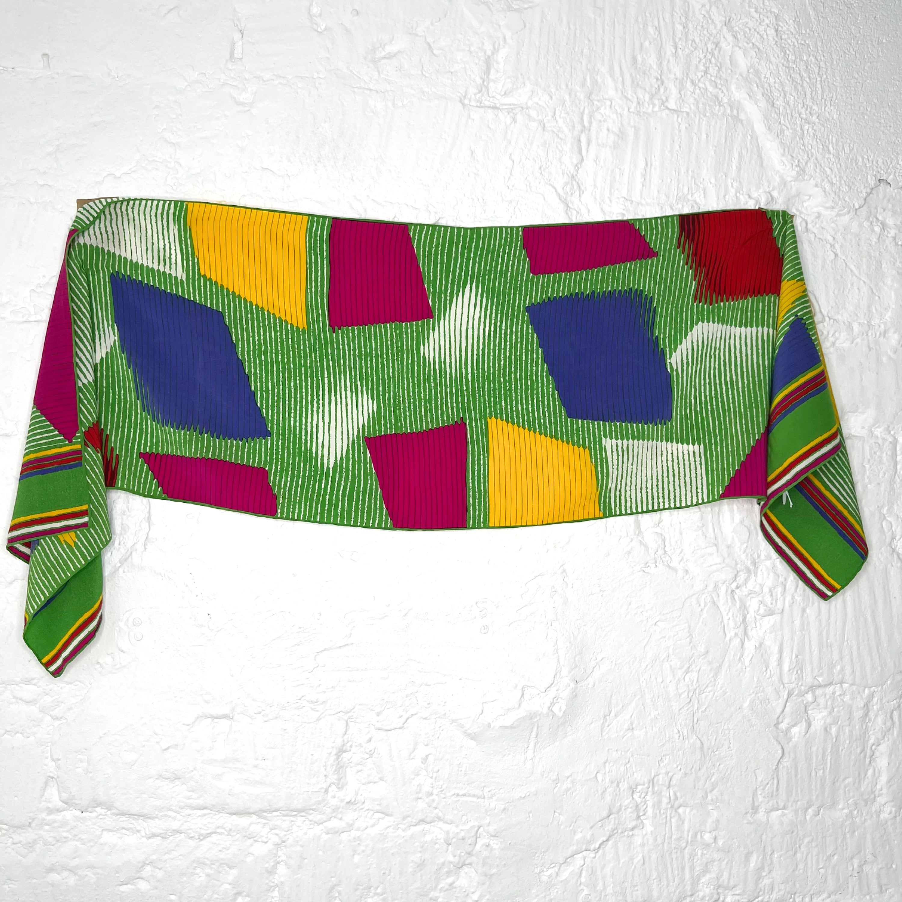 MISSONI MISSONI - Multicolor Abstract Details Scarf - ALE PARIS Luxury Vintage
