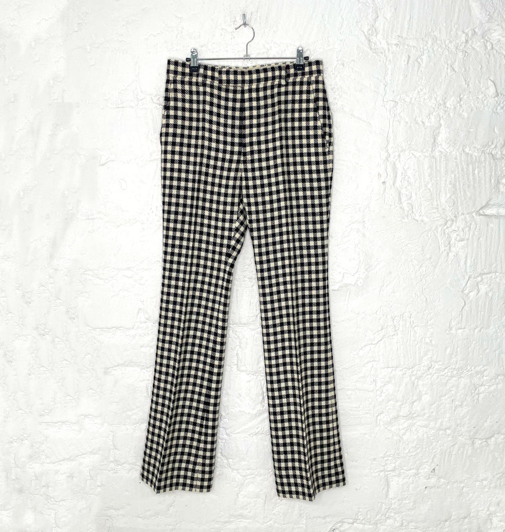 GUCCI GUCCI - Black And White Vichy Pants - ALE PARIS Luxury Vintage