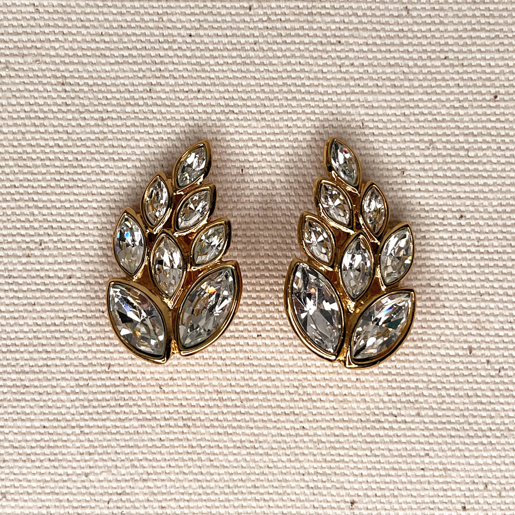 YVES SAINT LAURENT YVES SAINT LAURENT - Leaf Clip Earrings - ALE PARIS Luxury Vintage