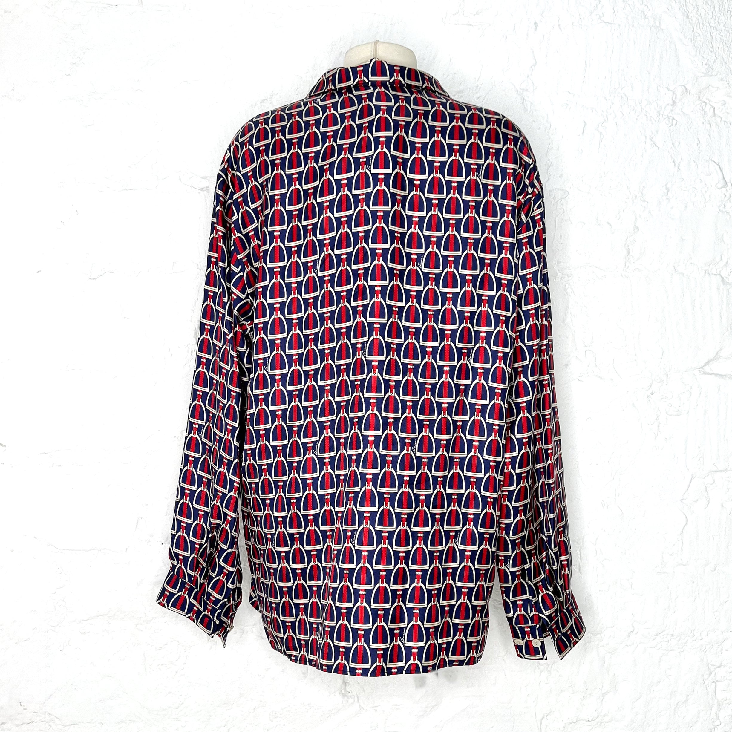 GUCCI GUCCI - Silk Belt Motif Shirt - ALE PARIS Luxury Vintage