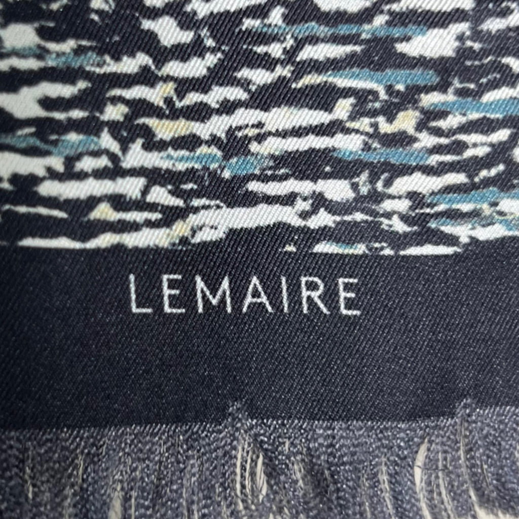 LEMAIRE LEMAIRE - Black And White Stripes Scarf - ALE PARIS Luxury Vintage