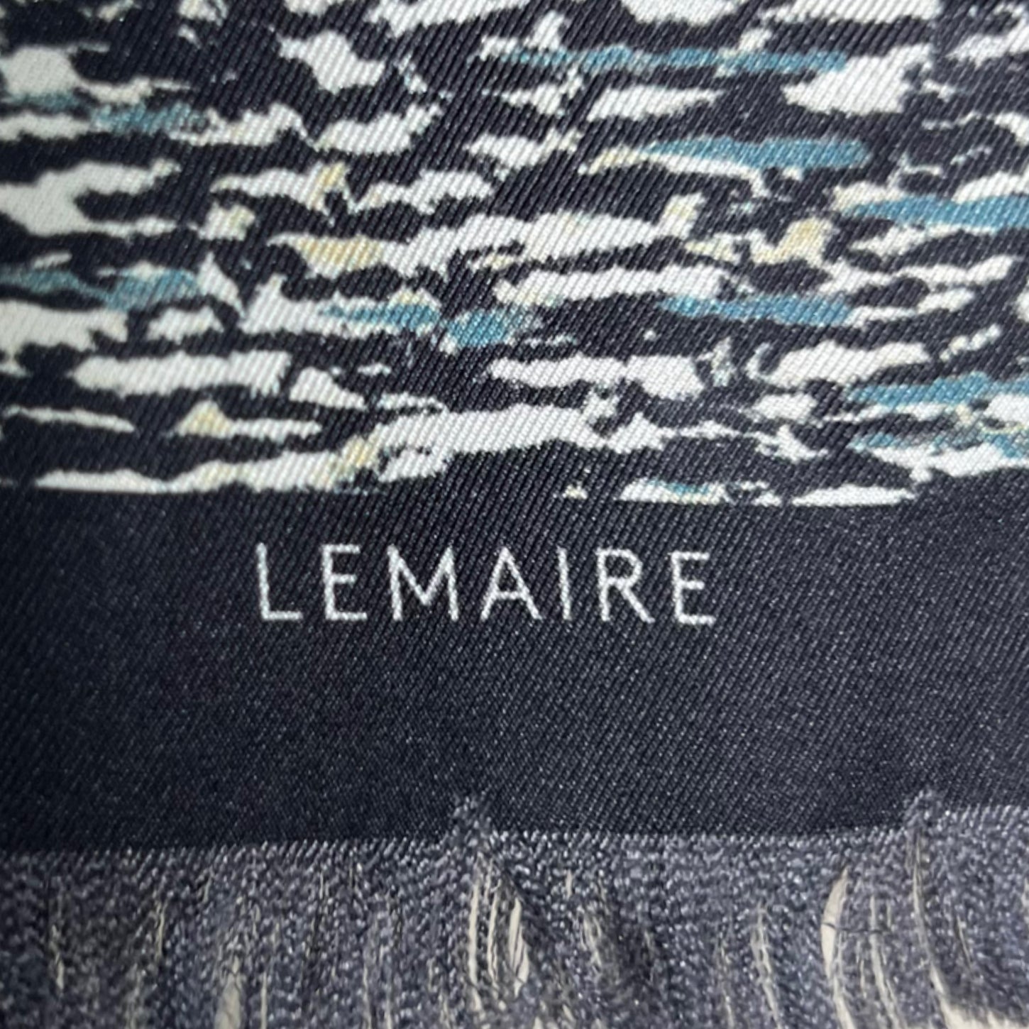 LEMAIRE LEMAIRE - Black And White Stripes Scarf - ALE PARIS Luxury Vintage
