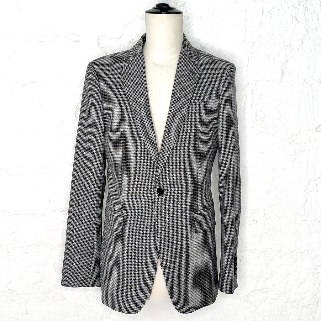 CALVIN KLEIN CALVIN KLEIN - Grey Wool Fitted Jacket - ALE PARIS Luxury Vintage