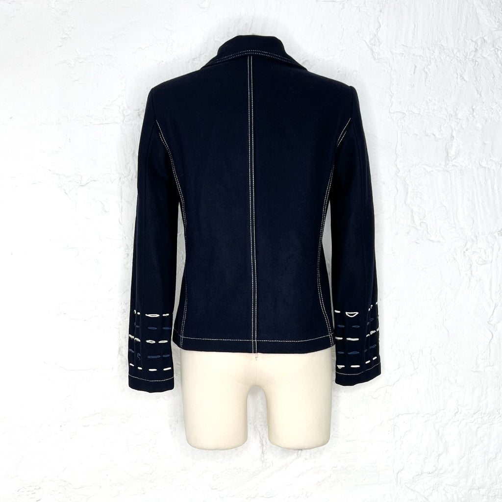 GALLIANO GALLIANO - Navy Naval Structured Jacket - ALE PARIS Luxury Vintage