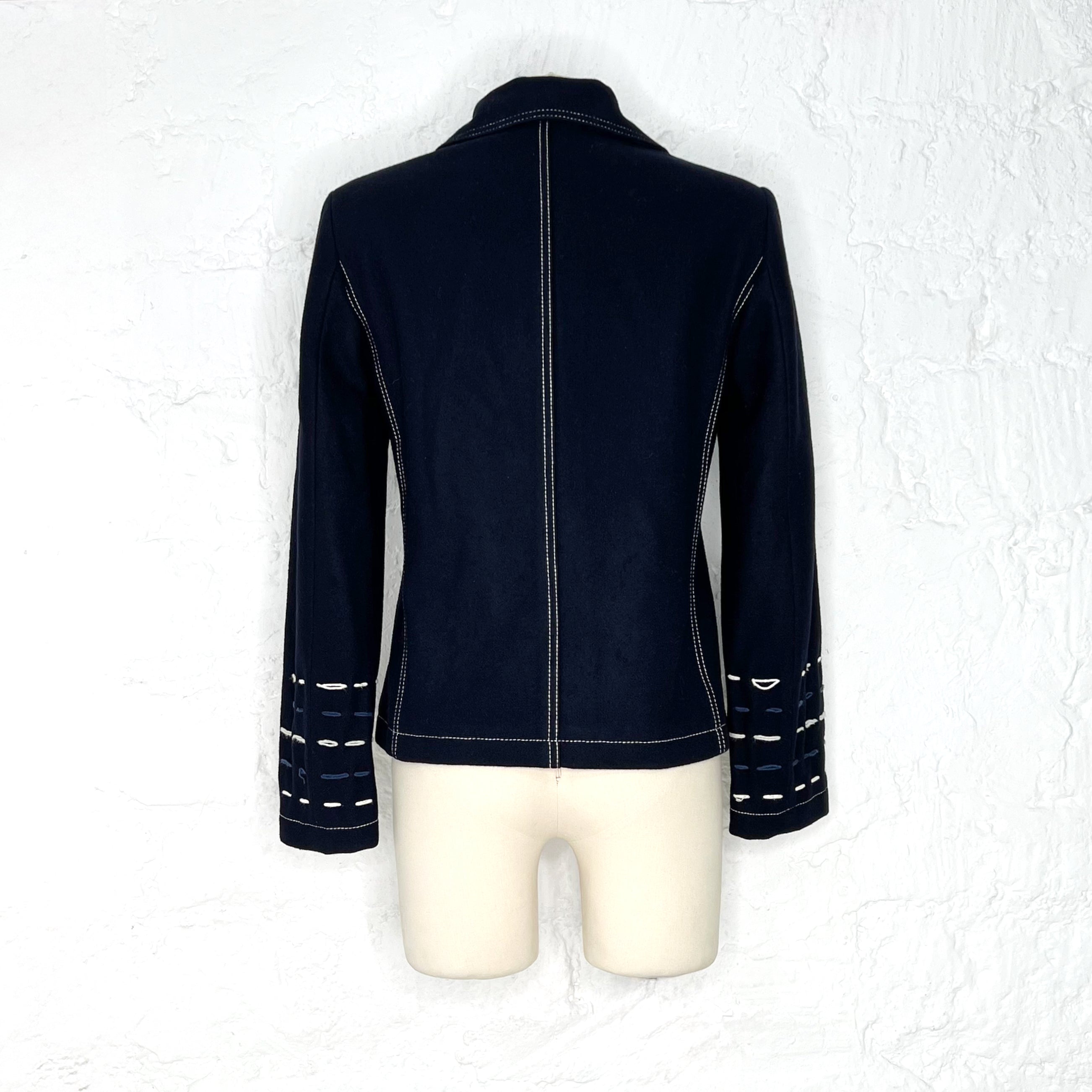 GALLIANO GALLIANO - Navy Naval Structured Jacket - ALE PARIS Luxury Vintage