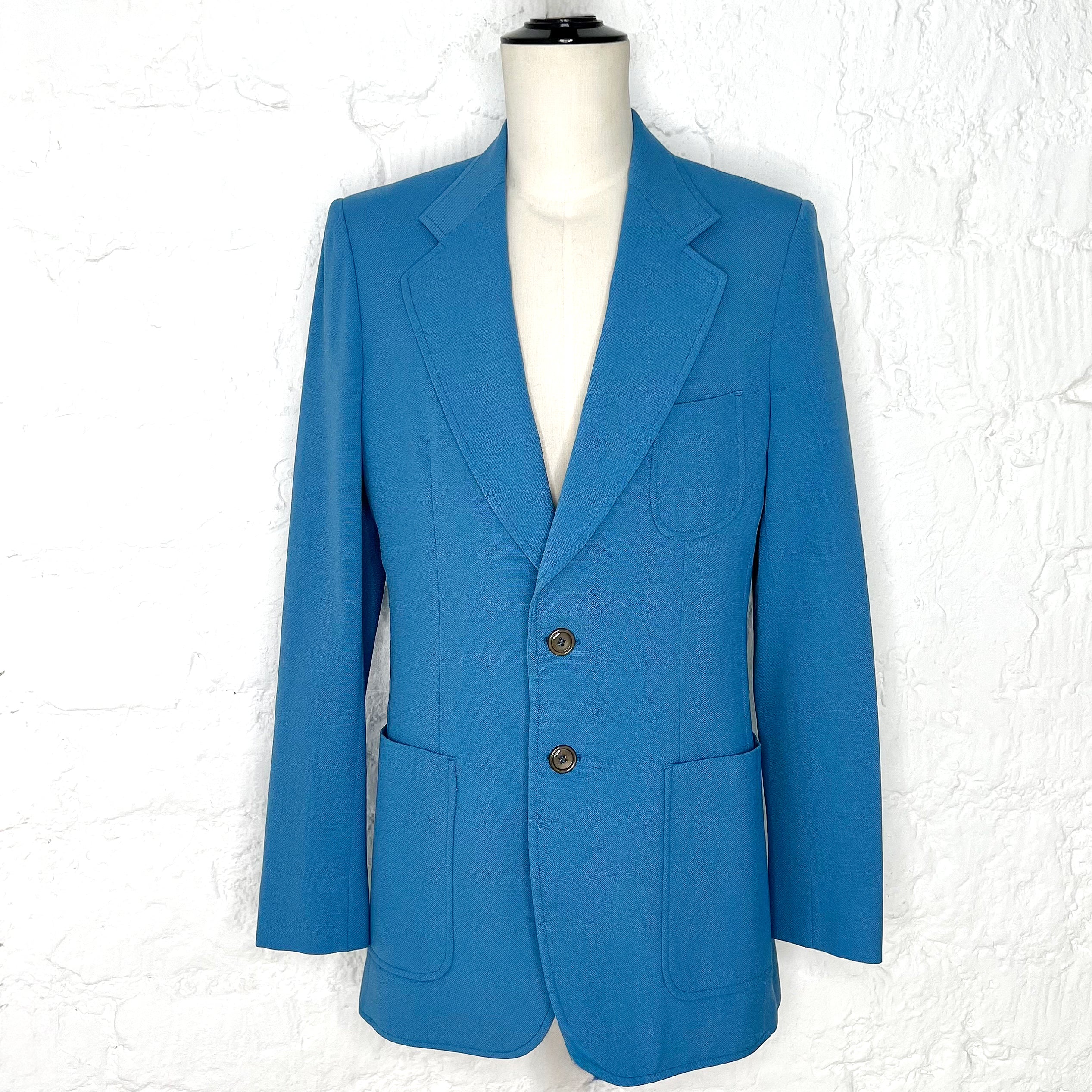 GUCCI GUCCI - Blue Wool Jacket - ALE PARIS Luxury Vintage