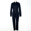 YVES SAINT LAURENT YVES SAINT LAURENT - Black Laced Combinaison - ALE PARIS Luxury Vintage