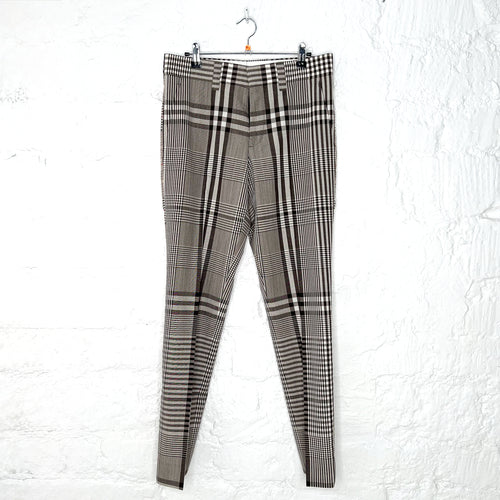 BURBERRY BURBERRY - Black & White Striped Trousers - ALE PARIS Luxury Vintage