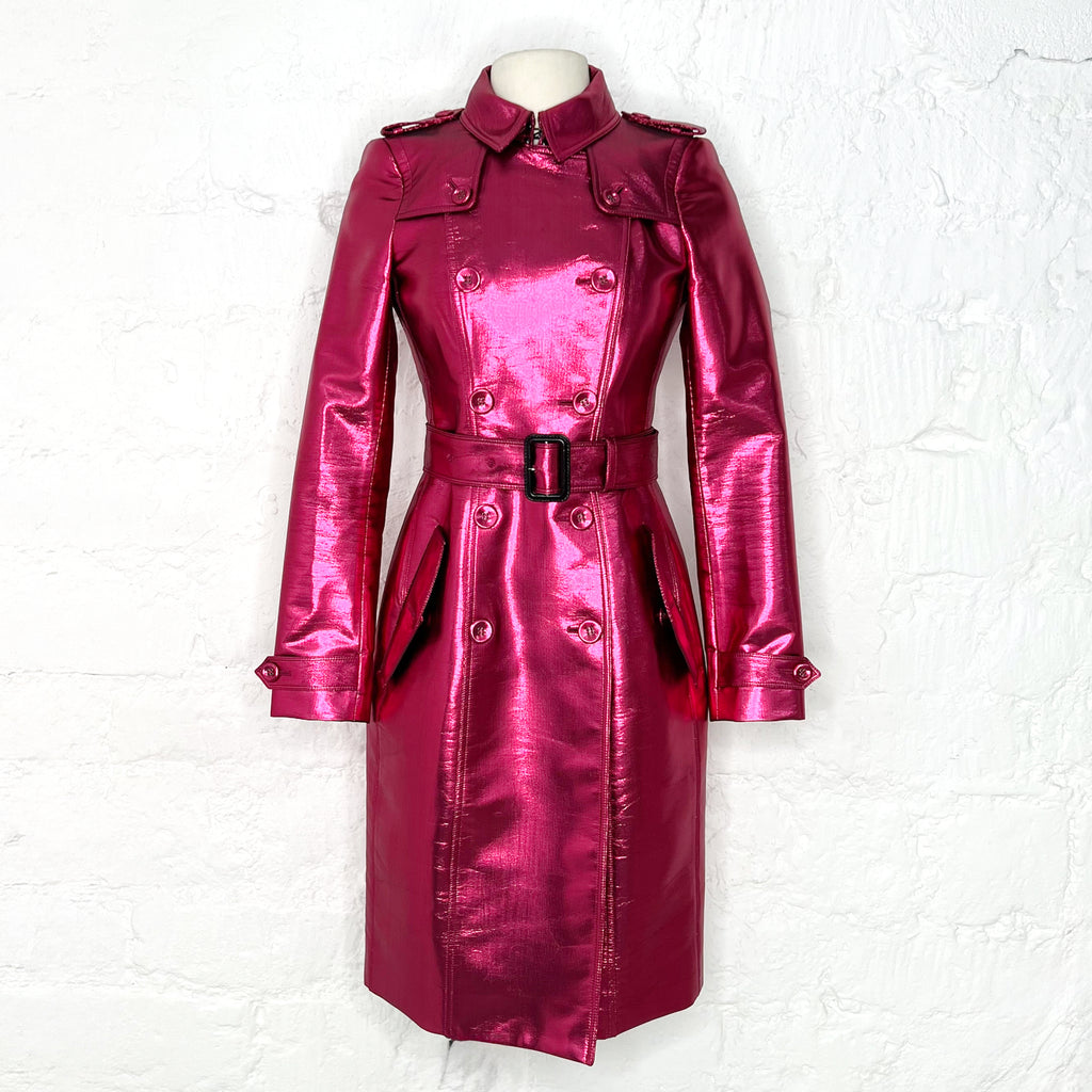 BURBERRY BURBERRY - Pink Trench Coat - ALE PARIS Luxury Vintage