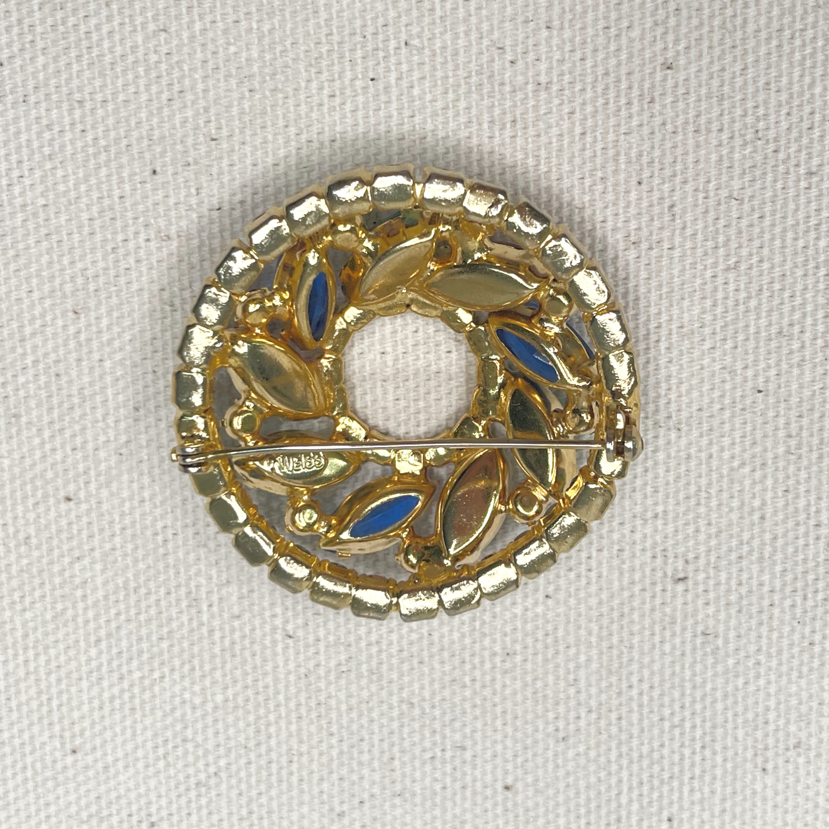 WESS WESS - Colorful Round Brooch - ALE PARIS Luxury Vintage