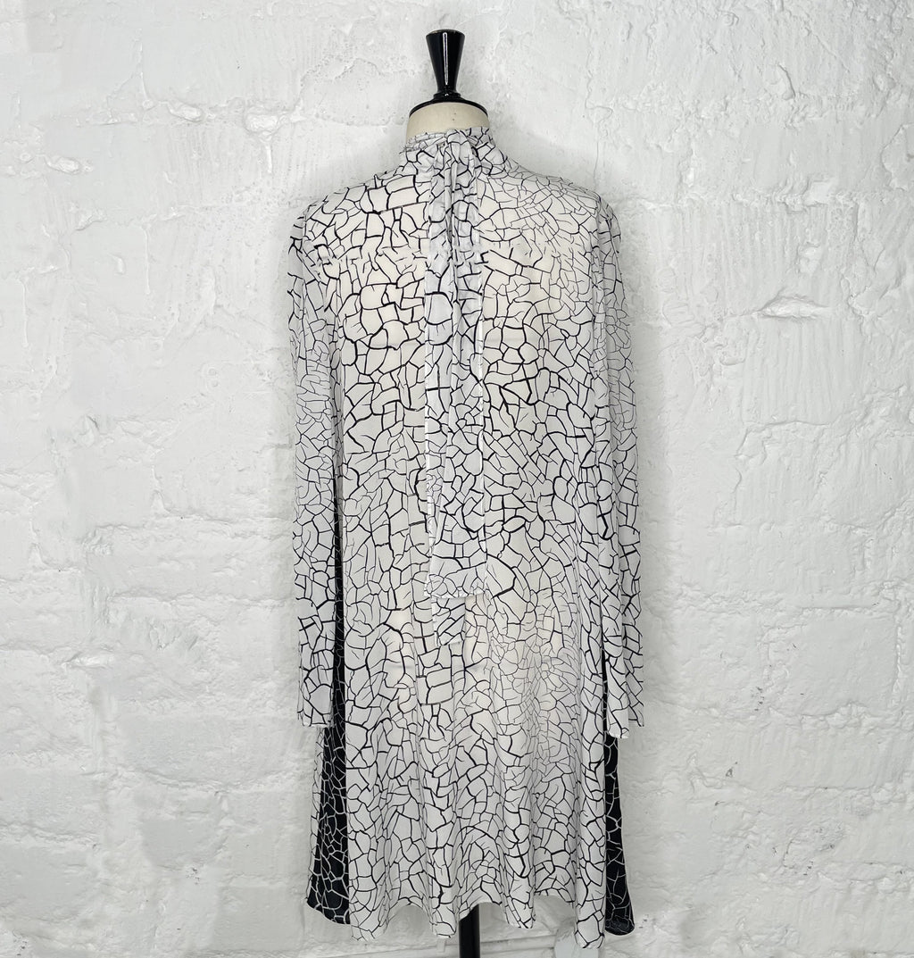 ICEBERG ICEBERG - Fluid Black And White Dress - ALE PARIS Luxury Vintage