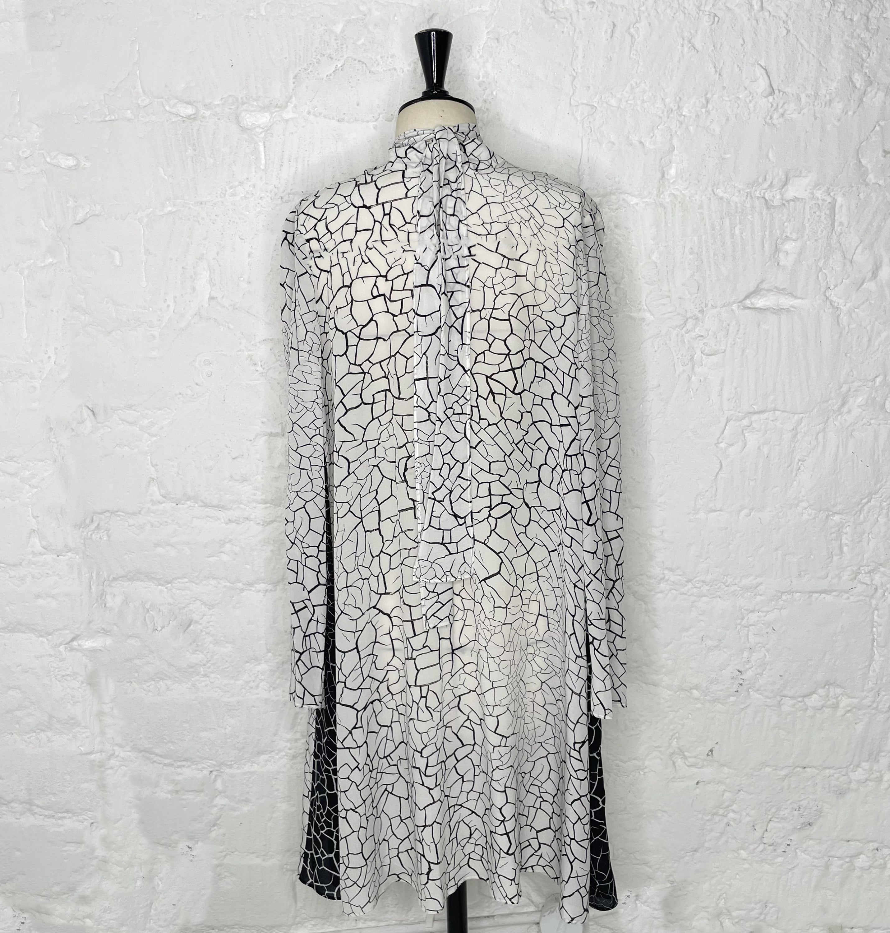 ICEBERG ICEBERG - Fluid Black And White Dress - ALE PARIS Luxury Vintage