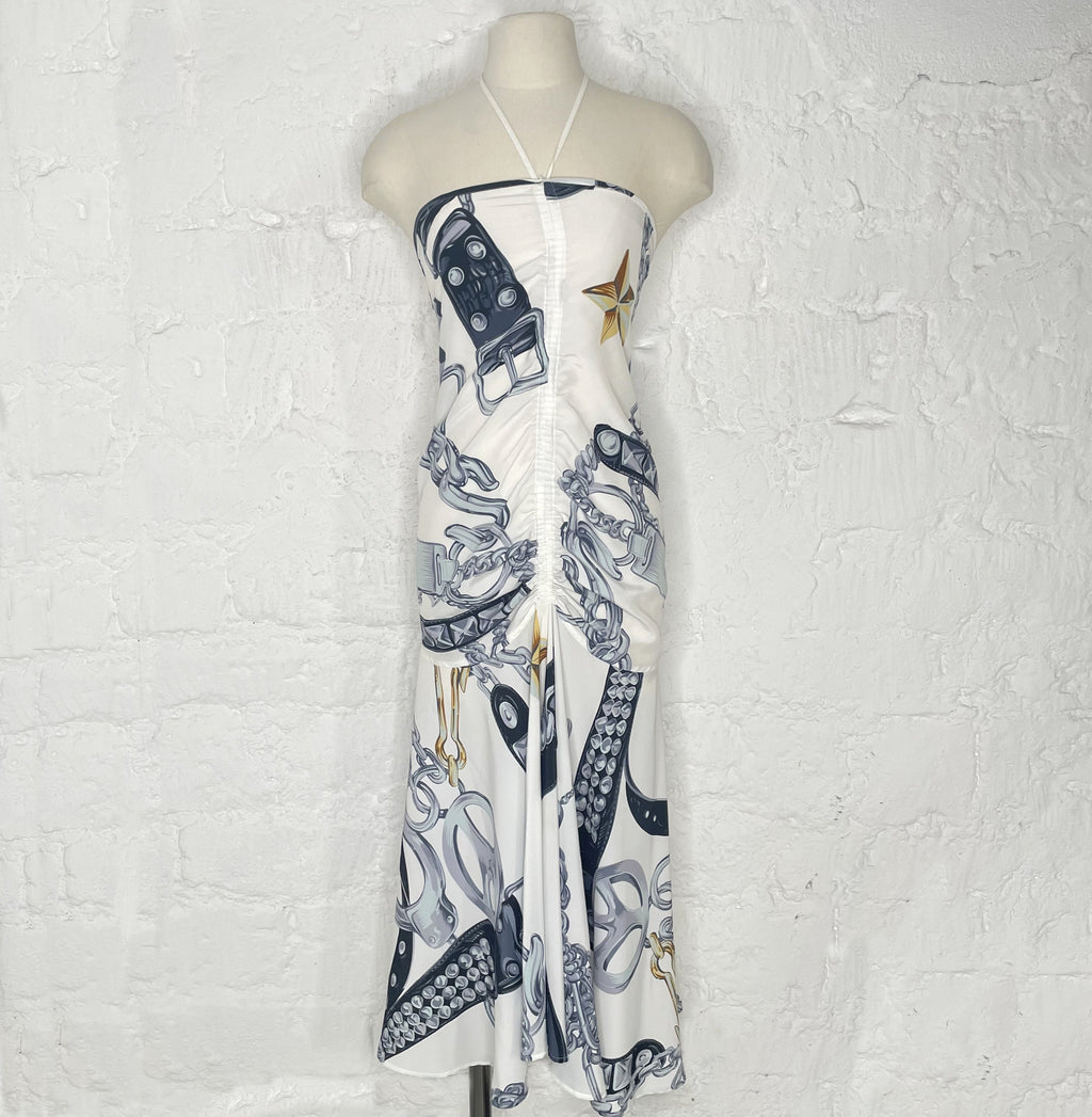 MOSCHINO MOSCHINO - Long White Dress - ALE PARIS Luxury Vintage