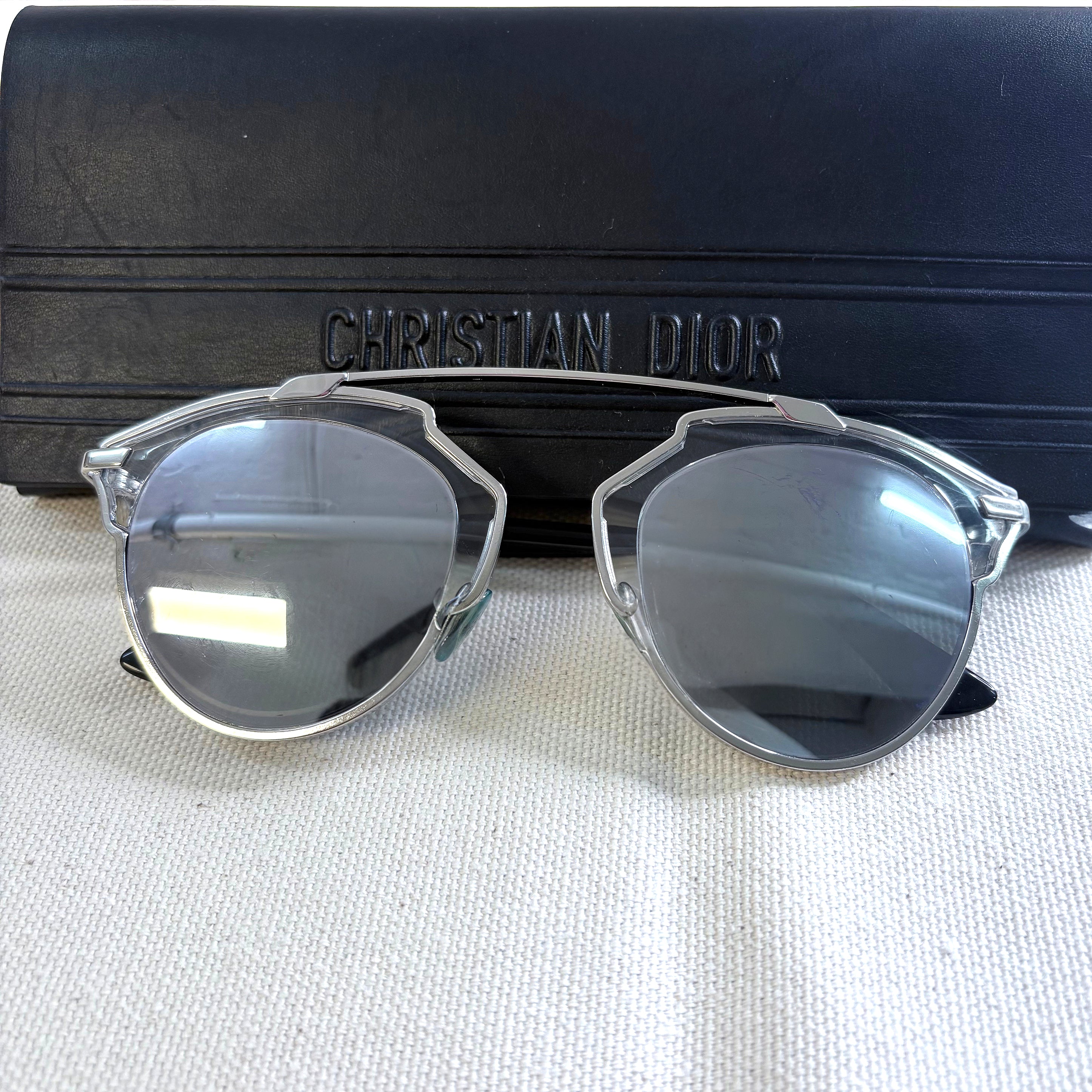 CHRISTIAN DIOR CHRISTIAN DIOR -  Silver So Real Sunglasses - ALE PARIS Luxury Vintage